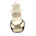 The Holiday Aisle® 2.5" Beige & Black Groom Holiday Collections Wedding Jingle Buddies Christmas Ornament in Brown | Wayfair THDA7301 43375053