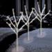 The Holiday Aisle® 60 Light LED Twig Tree Pathmarkers Christmas Decoration Resin/Plastic/ in White | 29 H x 2 W x 30 D in | Wayfair