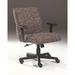 Triune Business Furniture Ergonomic Task Chair Upholstered in Black | 36 H x 26 W x 28 D in | Wayfair 2517/Dillon Vinyl/Black/Walnut/DX