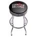 Trademark Global NCAA Swivel 28.5" Bar Stool Upholstered/Leather in Gray | 29 H x 20.75 W x 20.75 D in | Wayfair GA1005-SMOKE