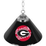 Trademark Global University of Georgia 1 - Light Pool Table Cone Pendant, Metal in Black/Gray | 9.5 H x 14 W x 14 D in | Wayfair GA1200-WM