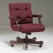 Triune Business Furniture Ergonomic Executive Chair Upholstered | 36 H x 26 W x 29 D in | Wayfair 1281/Dillon Vinyl/Java/Mahogany/DX