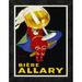 Global Gallery 'Biere Allary, 1928' by Jean D'Ylen Framed Vintage Advertisement Canvas in Black | 18 H x 14 W x 1.5 D in | Wayfair