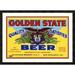 Global Gallery 'Golden State Beer' Framed Vintage Advertisement Paper in White | 26.1 H x 36 W x 1.5 D in | Wayfair DPF-375112-30-119