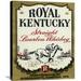 Global Gallery 'Royal Kentucky Straight Bourbon Whiskey' Vintage Advertisement on Wrapped Canvas in Brown | 30 H x 24 W x 1.5 D in | Wayfair