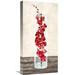 Global Gallery 'Arrangement of Orchids' by Shin Mills Painting Print on Wrapped Canvas in Gray/Pink | 24 H x 12 W x 1.5 D in | Wayfair