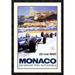 Global Gallery 'Monaco Grand Prix 1966' by Michael Turner Framed Vintage Advertisement Paper in White | 36 H x 24.93 W x 1.5 D in | Wayfair