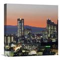 Global Gallery City Skyline, Shinjuku District, Tokyo, Japan (Left) Photographic Print on Wrapped Canvas in Black/Blue/Brown | Wayfair