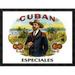 Global Gallery 'Cuban Especiales Cigars' by Cigar Art Framed Vintage Advertisement Plastic in Green | 26 H x 34 W x 1.5 D in | Wayfair