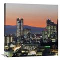 Global Gallery City Skyline, Shinjuku District, Tokyo, Japan (Left) Photographic Print on Wrapped Canvas in Black/Blue/Brown | Wayfair