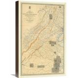 Global Gallery Civil War Map of the Region between Gettysburg, PA & Appomattox Court House, VA, 1869 Graphic Art on Wrapped Canvas | Wayfair