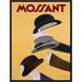 Global Gallery 'Mossant, 1938' by Leonetto Cappiello Framed Vintage Advertisement on Canvas in Black/Brown/Yellow | 16 H x 12 W x 1.5 D in | Wayfair