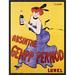 Global Gallery 'Absinthe Gempp Pernod, 1903' by Leonetto Cappiello Framed Vintage Advertisement on Canvas in Blue/Red/Yellow | Wayfair