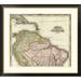 Global Gallery 'South America & West Indies, 1823' by Henry S. Tanner Framed Graphic Art Paper in Gray | 41 H x 46 W x 1.5 D in | Wayfair