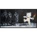 Global Gallery Stokes Croft Road, Bristol (Graffiti Attributed to Banksy) Framed Painting Print on Canvas in Black/Gray/Red | Wayfair