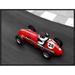 Global Gallery 'Historical Race Car at Grand Prix de Monaco' by Peter Seyfferth Framed Photographic Print on Canvas in Black/Gray/Red | Wayfair