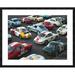 Global Gallery 'Vintage sport cars at Grand Prix, Nurburgring' Framed Photographic Print Metal in Gray | 32 H x 40 W x 1.5 D in | Wayfair