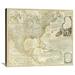 Global Gallery Composite: North America, 1776 by Thomas Jefferys Graphic Art on Wrapped Canvas in White | 31 H x 36 W x 1.5 D in | Wayfair