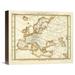 Global Gallery Karte Von Europa, 1837 by Heinrich Berghaus Graphic Art on Wrapped Canvas Canvas | 13 H x 16 W x 1.5 D in | Wayfair