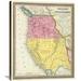 Global Gallery 'Oregon, Upper California, 1847' Graphic Art Print on Wrapped Canvas in Pink/Yellow | 30 H x 25 W in | Wayfair GCS-295636-30-146