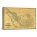 Global Gallery 'The County of Alameda California, 1857' by Horace A. Higley Graphic Art on Wrapped Canvas in White | 25 H x 36 W x 1.5 D in | Wayfair