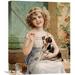 Global Gallery 'Waiting For The Vet' by Emile Vernon Painting Print on Wrapped Canvas in Brown/Green | 22 H x 18.06 W x 1.5 D in | Wayfair
