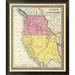 Global Gallery 'Oregon ' Upper California, 1847' by Samuel Augustus Mitchell Framed Graphic Art on Canvas in Pink/Yellow | Wayfair