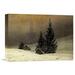 Global Gallery 'Winter Landscape w/ a Church' by Caspar David Friedrich Painting Print on Wrapped Canvas in White | Wayfair GCS-266348-36-142