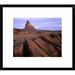 Global Gallery 'Agathla Peak, the Basalt Core of an Extinct Volcano, Monument Valley, Arizona' Framed Photographic Print Paper in Blue/Brown | Wayfair