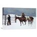 Global Gallery 'The Fall of the Cowboy' by Frederic Remington Painting Print on Wrapped Canvas Canvas | 12 H x 18 W x 1.5 D in | Wayfair