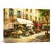 Global Gallery 'The Flower Market' by Han Chang Painting on Wrapped Canvas in Brown/Green | 18 H x 24 W x 1.5 D in | Wayfair GCS-135764-1824-142