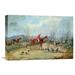 Global Gallery 'Tally Ho ' by Samuel Henry Alken Painting Print on Wrapped Canvas in Blue/Brown | 15 H x 22 W x 1.5 D in | Wayfair