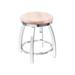 Holland Bar Stool 802 Misha Swivel Vanity Stool Metal in Gray/Brown | 18 H x 15 W x 15 D in | Wayfair 80218CHNatMpl