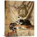 Global Gallery 'Work Rest & Play' by Henriette Ronner-Knip Painting Print on Wrapped Canvas in Black/Brown | 22 H x 17.5 W x 1.5 D in | Wayfair