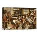 Global Gallery 'The Payment of Tithes' by Pieter Bruegel the Elder Painting Print on Wrapped Canvas in Black/Brown/Orange | Wayfair