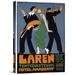 Global Gallery 'Laren 1915' by Jan Willem Sluiter Vintage Advertisement on Wrapped Canvas in Black/Blue | 30 H x 20.8 W x 1.5 D in | Wayfair