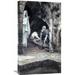 Global Gallery 'Man w/ an Infirmity of 38 Years' by James Tissot Painting Print on Wrapped Canvas in Gray/Green | 30 H x 17.47 W x 1.5 D in | Wayfair