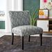 Slipper Chair - Downham 23.25" Wide Polyester Slipper Chair Polyester in Black/Blue/Brown Laurel Foundry Modern Farmhouse® | Wayfair