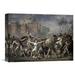 Global Gallery 'The Battle of The Sabines' by Jacques-Louis David Painting Print on Wrapped Canvas in White | 26.53 H x 36 W x 1.5 D in | Wayfair