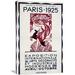 Global Gallery 'Paris-1925' by Robert Bonfils Vintage Advertisement on Wrapped Canvas Canvas | 30 H x 19.37 W x 1.5 D in | Wayfair