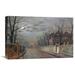 Global Gallery 'Old English House, Moonlight after Rain' by John Atkinson Grimshaw Painting Print on Wrapped Canvas in Gray/Green | Wayfair