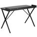 Wrought Studio™ Castellon Computer Desk Metal in Black | 31.5 H x 47.25 W x 23.625 D in | Wayfair VRKG1456 37983542