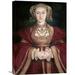 Global Gallery 'Anne of Cleves' by Hans Holbein Painting Print on Wrapped Canvas in Black/Red | 30 H x 21.58 W x 1.5 D in | Wayfair