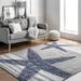Gray 90 x 0.31 in Area Rug - Thomas Paul Starfish & Striped Rug, Synthetic | 90 W x 0.31 D in | Wayfair BDTP02A-76096