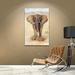 World Menagerie Elephant Painting Print Wrapped on Canvas Canvas, Cotton | 18 H x 14 W x 2 D in | Wayfair WDMG3445 30812945