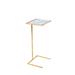 Worlds Away C End Table Mirrored in Yellow | 26 H x 12 W x 10 D in | Wayfair FNCMAMG