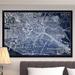 Wexford Home 'Berlin Sketch Map' Graphic Art Print on Wrapped Canvas in Blue Metal in Blue/White | 24 H x 32 W x 1.5 D in | Wayfair HAC17-m96-2432