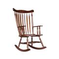 International Concepts Rocking Chair Wood/Solid Wood in Brown | 44.5 H x 28 W x 36 D in | Wayfair R581-120