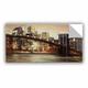 Williston Forge NYC after Hours - Print Plastic/Acrylic in Black/Brown/Yellow | 24 H x 48 W x 0.1 D in | Wayfair WLFR3689 41008830