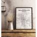 Williston Forge 'Oklahoma City City Map' Graphic Art Print Poster in White/Gray Paper in Gray/White | 24 H x 18 W x 0.05 D in | Wayfair